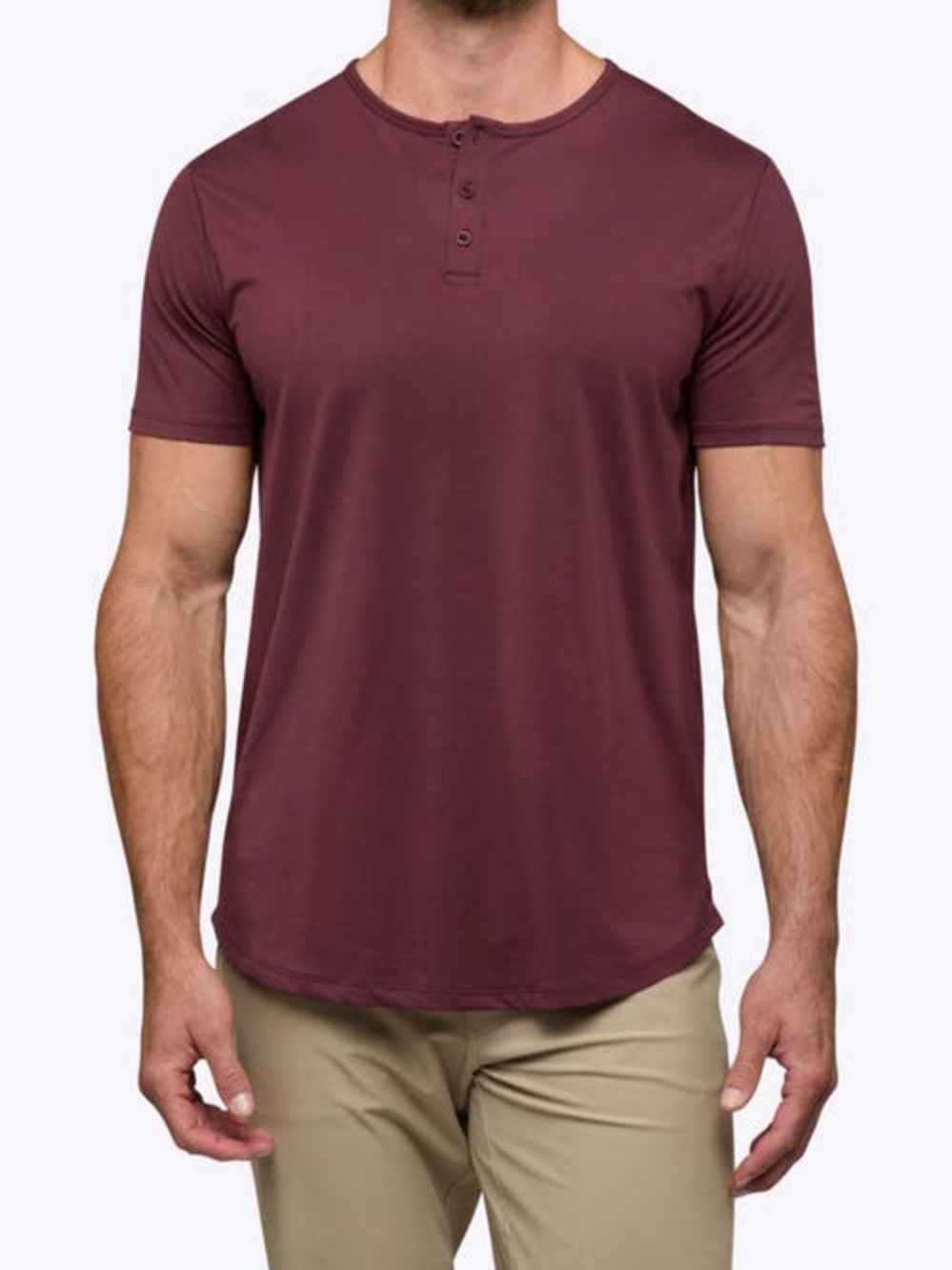 Cuts Clothing Men's AO Curved Henley - Size Small